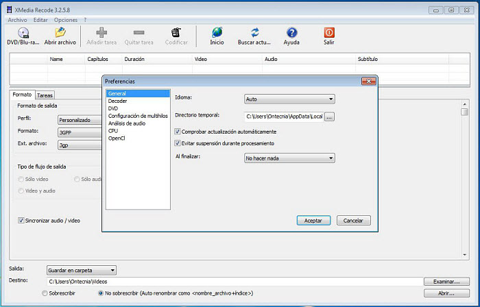 xmedia recode best settings