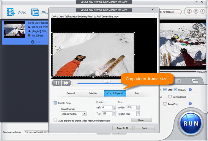 how to crop a video windows movie maker