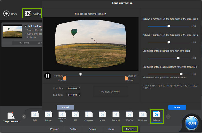 best gopro fisheye correction software