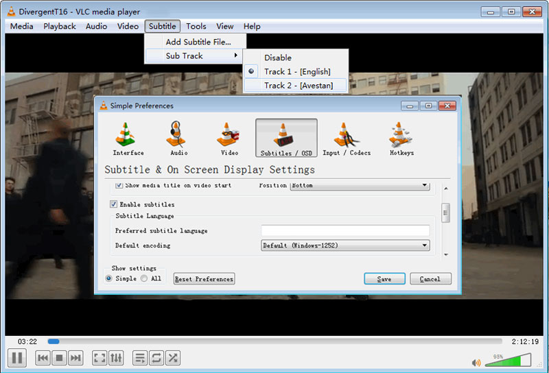 windows media player mkv embedded subtitles