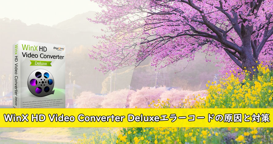 Winx Hd Video Converter Deluxeエラー対策 音が出ない 分析できない解決法