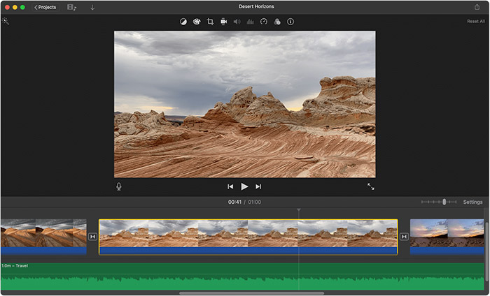 Trim MOV with iMovie on Mac